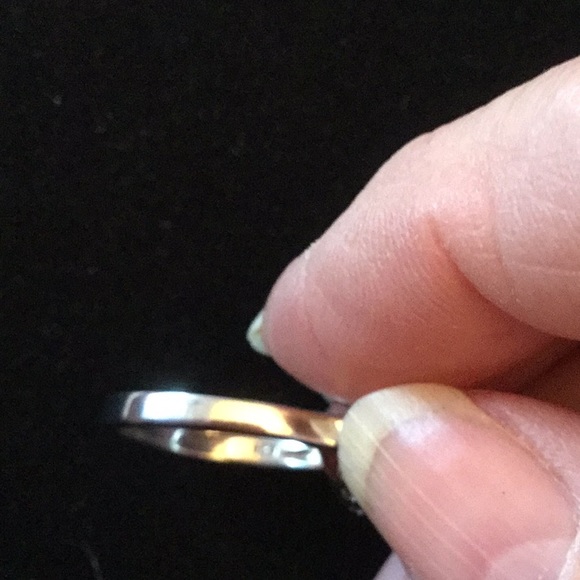 Genuine Electric Blue Topaz Halo Ring - Picture 5 of 8